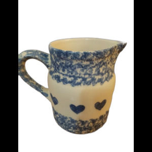 Vintage blue spongeware country jub